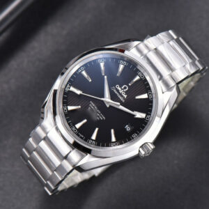 Aqua Terra 150M VSF 41MM Black Textured Dial SS Bracelet A8500 - Image 18