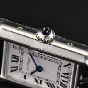Tank Must Small 29.5×22mm K11F White Dial Litchi Grained Strap Quartz - Image 25