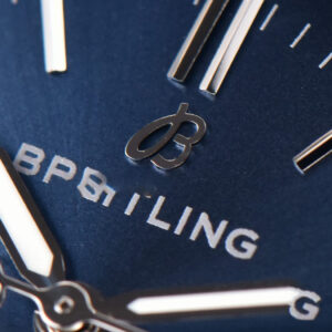Navitimer TF 38MM SS Blue Dial White Bezel Blue Leather Strap A2824 - Image 2