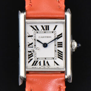 Tank Must Small 29.5×22mm K11F White Dial Orange Smooth Strap Quartz