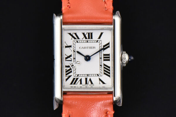 Tank Must Small 29.5×22mm K11F White Dial Orange Smooth Strap Quartz