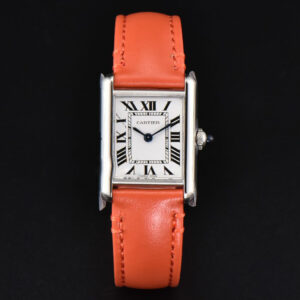 Tank Must Small 29.5×22mm K11F White Dial Orange Smooth Strap Quartz - Image 9
