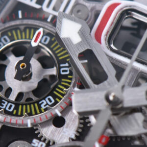 RM011 NTPT Chrono KVF Skeleton Dial on Blue Rubber Strap A7750 V2 - Image 4