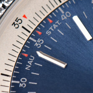 Navitimer TF 38MM SS Blue Dial White Bezel Blue Leather Strap A2824 - Image 4