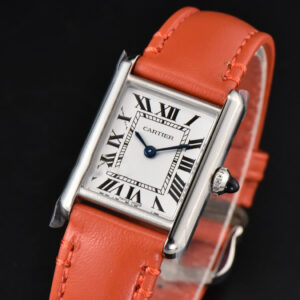 Tank Must Small 29.5×22mm K11F White Dial Orange Smooth Strap Quartz - Image 10