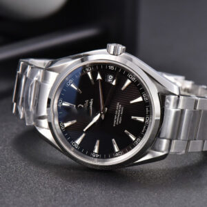 Aqua Terra 150M VSF 41MM Black Textured Dial SS Bracelet A8500 - Image 27