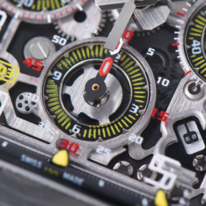 RM011 NTPT Chrono KVF Skeleton Dial on Blue Rubber Strap A7750 V2 - Image 6