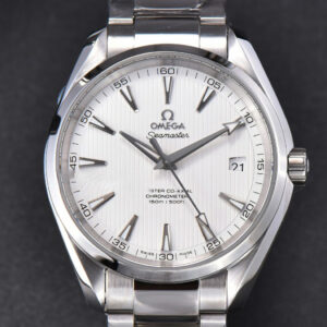 Aqua Terra 150M VSF 41MM White Textured Dial SS Bracelet A8500