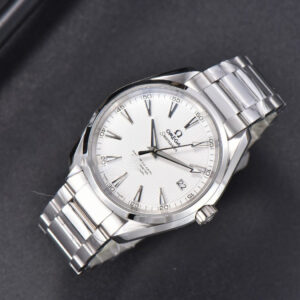 Aqua Terra 150M VSF 41MM White Textured Dial SS Bracelet A8500 - Image 19