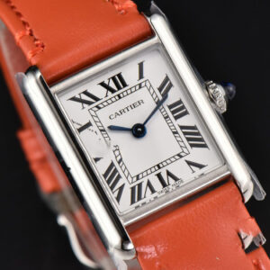 Tank Must Small 29.5×22mm K11F White Dial Orange Smooth Strap Quartz - Image 16