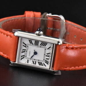 Tank Must Small 29.5×22mm K11F White Dial Orange Smooth Strap Quartz - Image 17