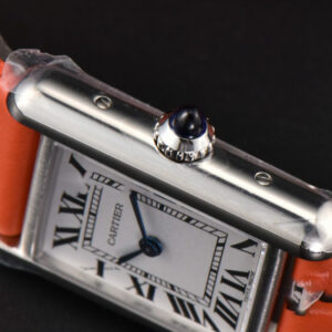 Tank Must Small 29.5×22mm K11F White Dial Orange Smooth Strap Quartz - Image 18
