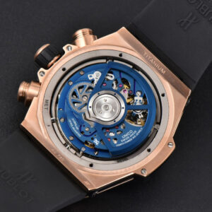 Big Bang Unico 45mm BBF RG Blue Ceramic Skeleton Dial Black Rubber Strap A1280 - Image 3