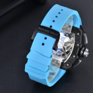 RM011 NTPT Chrono KVF Skeleton Dial on Blue Rubber Strap A7750 V2 - Image 14