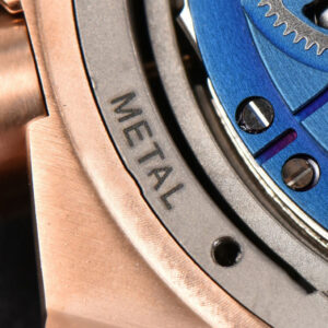 Big Bang Unico 45mm BBF RG Blue Ceramic Skeleton Dial Black Rubber Strap A1280 - Image 4