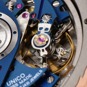 Big Bang Unico 45mm BBF RG Blue Ceramic Skeleton Dial Black Rubber Strap A1280 - Image 5