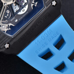 RM011 NTPT Chrono KVF Skeleton Dial on Blue Rubber Strap A7750 V2 - Image 18
