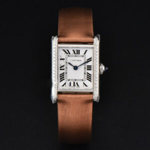 Tank Must Small 29.5×22mm Diamond K11F White Dial Brown Smooth Strap Quartz - Image 9
