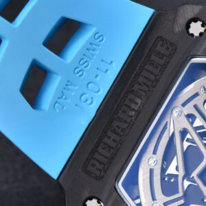 RM011 NTPT Chrono KVF Skeleton Dial on Blue Rubber Strap A7750 V2 - Image 20