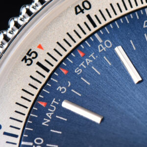 Navitimer TF 38MM SS Blue Dial White Bezel Brown Leather Strap A2824 - Image 3