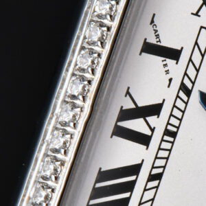 Tank Must Small 29.5×22mm Diamond K11F White Dial Brown Smooth Strap Quartz - Image 12