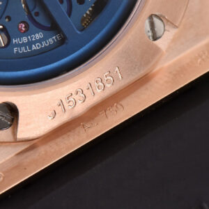 Big Bang Unico 45mm BBF RG Blue Ceramic Skeleton Dial Black Rubber Strap A1280 - Image 13