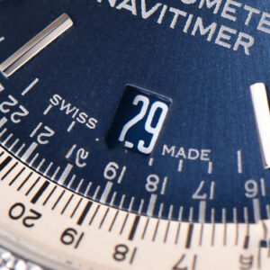Navitimer TF 38MM SS Blue Dial White Bezel Brown Leather Strap A2824 - Image 5