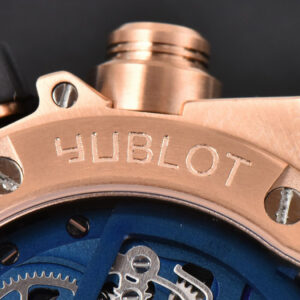 Big Bang Unico 45mm BBF RG Blue Ceramic Skeleton Dial Black Rubber Strap A1280 - Image 14
