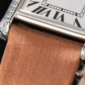 Tank Must Small 29.5×22mm Diamond K11F White Dial Brown Smooth Strap Quartz - Image 14