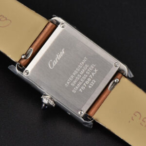 Tank Must Small 29.5×22mm Diamond K11F White Dial Brown Smooth Strap Quartz - Image 25