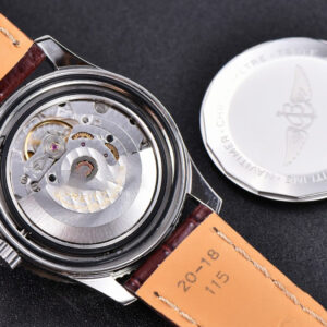 Navitimer TF 38MM SS Blue Dial White Bezel Brown Leather Strap A2824 - Image 16