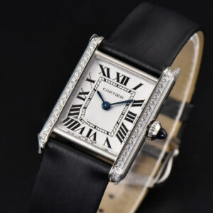 Tank Must Small 29.5×22mm Diamond K11F White Dial Black Smooth Strap Quartz - Image 10