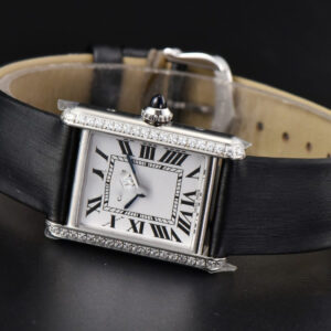 Tank Must Small 29.5×22mm Diamond K11F White Dial Black Smooth Strap Quartz - Image 17