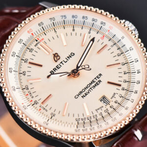 Navitimer TF 38MM RG White Dial White Bezel Brown Leather Strap A2824 - Image 13