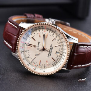 Navitimer TF 38MM RG White Dial White Bezel Brown Leather Strap A2824 - Image 16