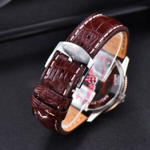 Navitimer TF 38MM RG White Dial White Bezel Brown Leather Strap A2824 - Image 17