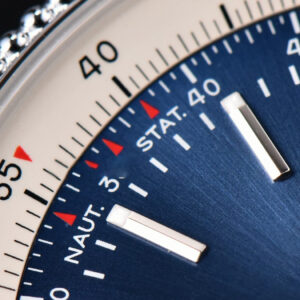 Navitimer TF 41MM SS Blue Dial White Bezel Blue Leather Strap A2824 - Image 3