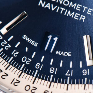 Navitimer TF 41MM SS Blue Dial White Bezel Blue Leather Strap A2824 - Image 4