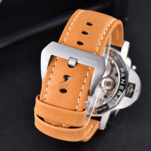 PAM127 47MM E Luminor 1950 XF Black Dial Brown Leather Strap A6497 - Image 11