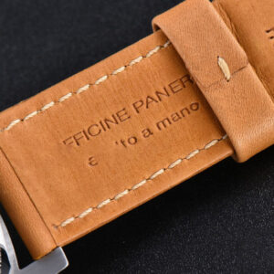 PAM127 47MM E Luminor 1950 XF Black Dial Brown Leather Strap A6497 - Image 14