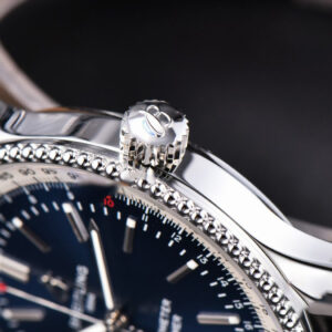 Navitimer TF 41MM SS Blue Dial White Bezel Blue Leather Strap A2824 - Image 9