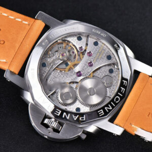PAM127 47MM E Luminor 1950 XF Black Dial Brown Leather Strap A6497 - Image 16