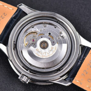 Navitimer TF 41MM SS Blue Dial White Bezel Blue Leather Strap A2824 - Image 14