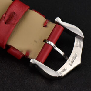 Tank Must Small 29.5×22mm Diamond K11F White Dial Red Smooth Strap Quartz - Image 22