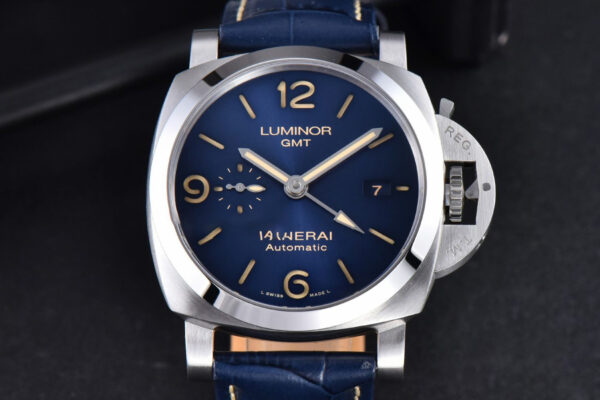 PAM1033 44mm Luminor GMT VSF Blue Dial Blue Leather Strap P9011