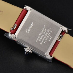 Tank Must Small 29.5×22mm Diamond K11F White Dial Red Smooth Strap Quartz - Image 25