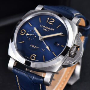 PAM1033 44mm Luminor GMT VSF Blue Dial Blue Leather Strap P9011 - Image 2
