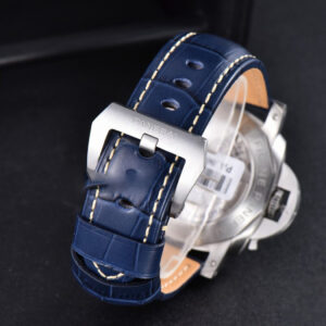 PAM1033 44mm Luminor GMT VSF Blue Dial Blue Leather Strap P9011 - Image 11