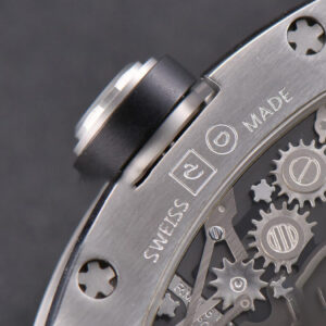 RM001 Tourbillon SS JBF 47MM Black Skeleton Dial Black Rubber Strap - Image 14