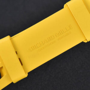 RM011 NTPT Chrono KVF Skeleton Dial on Yellow Rubber Strap A7750 V2 - Image 6